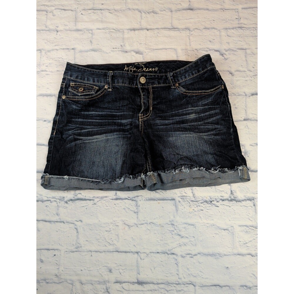 Ariya Jeans Maui Denim Cut Off Shorts Raw Hem Distressed Women's 11/12 (34) NWOT